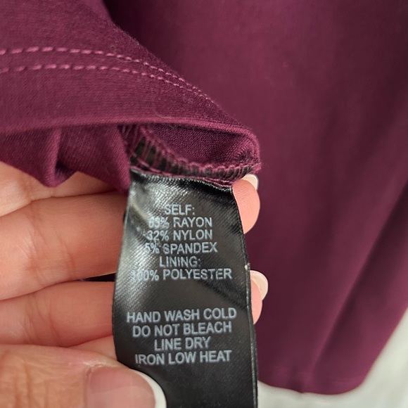 Lulus Have You Heard Plum Purple Surplice Midi Body Con Dress Size Small - Picture 12 of 12